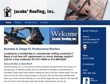 Tablet Screenshot of jacobsroofing.net